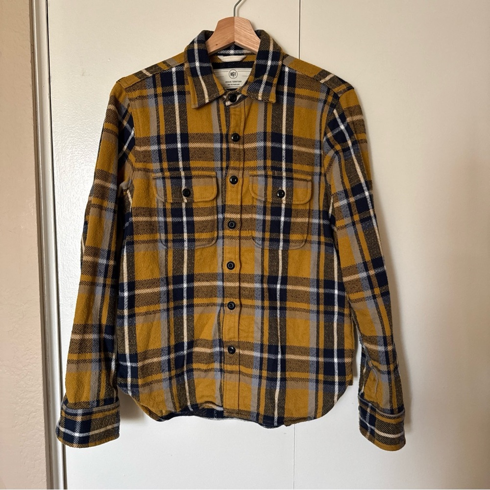 Rogue Territory RGT 8oz Field Shirt Gold Plaid